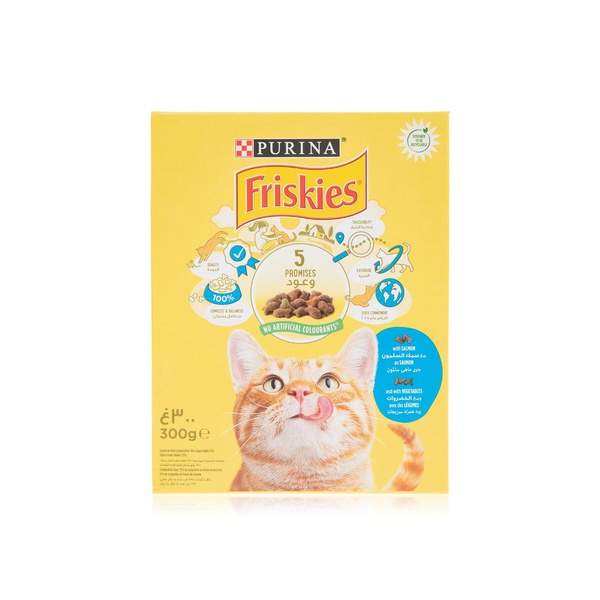 Friskies with Salmon and Vegetables Dry Cat Food 300g