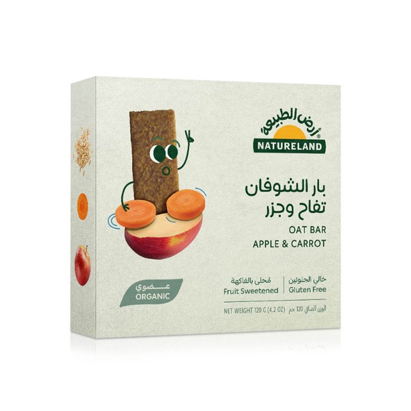 Natureland Apple Carrot Oat Bars 20g x 6
