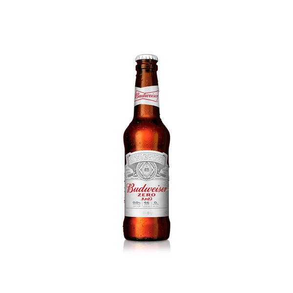 Budweiser Zero Non-Alcoholic Beer Bottle 330ml