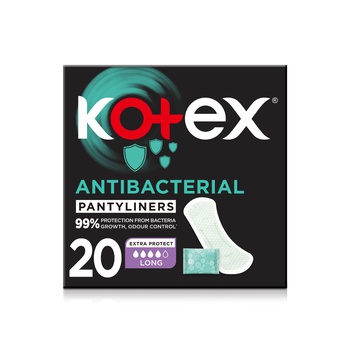 Kotex Antibacterial Panty Liners Long 20s