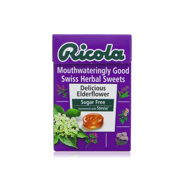 Buy Ricola elderflower sugar-free herbal drops 45g in UAE