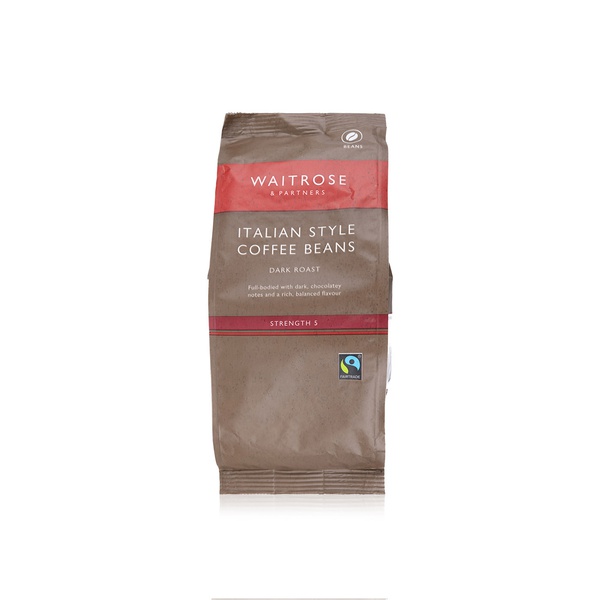 Buy Waitrose Italian style coffee beans 227g in UAE