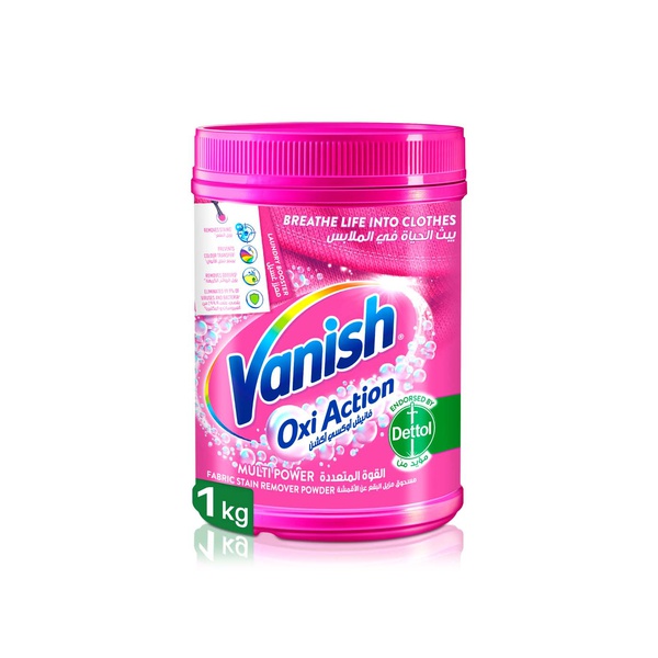 Vanish Oxi Action Fabric Stain Remover Powder for Coloured & White Clothes 1kg