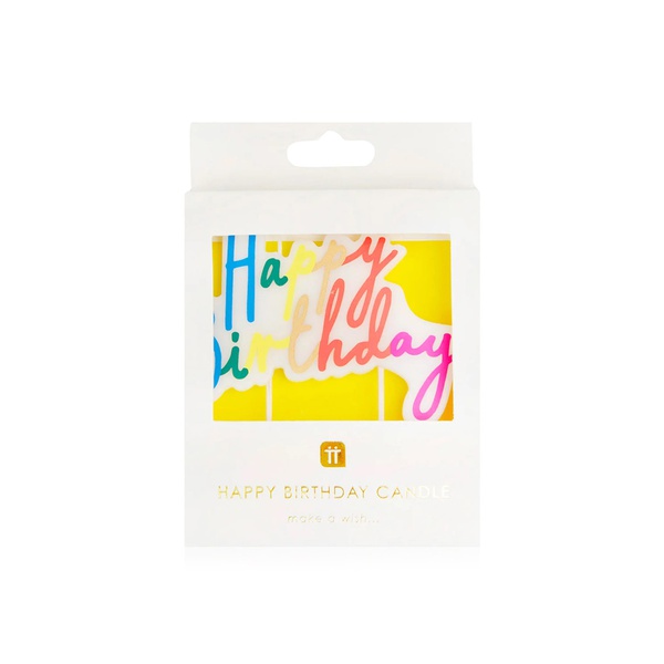 Talking Tables Rainbow Brights Happy Birthday Candles