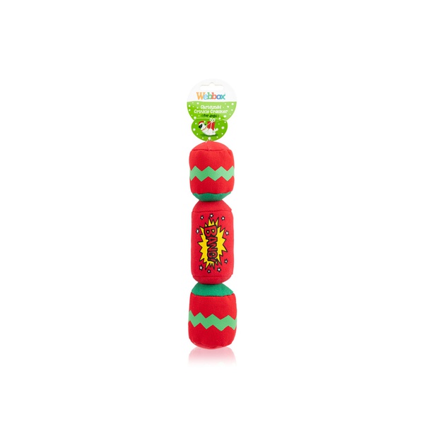 Webbox Christmas Crinkle Cracker Dog Toy