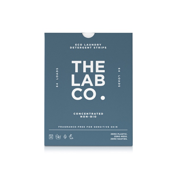 The Lab Co. Laundry Detergent Strips Fragrance Free 64pk