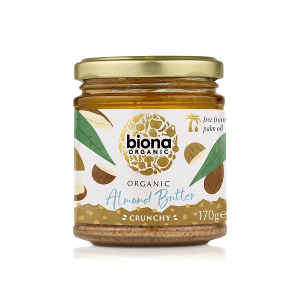 Biona Organic Almond Butter Crunchy 170g