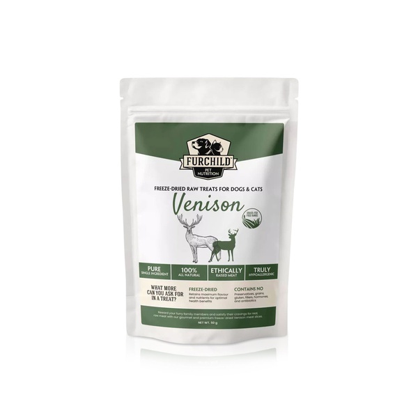 Furchild Free Range Venison Treats for Dogs & Cats 50g