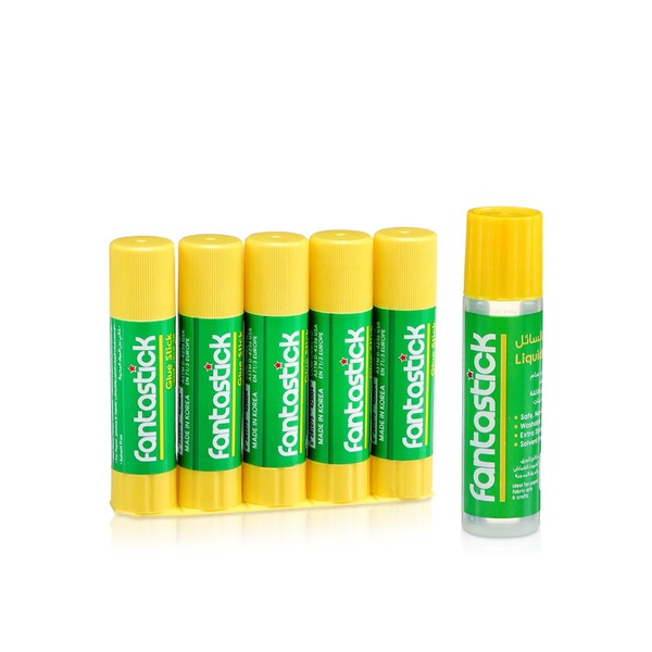 Fantastick Glue Sticks x 5 & Liquid Glue