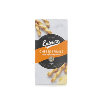 Epicure Cheese Spirals 75g