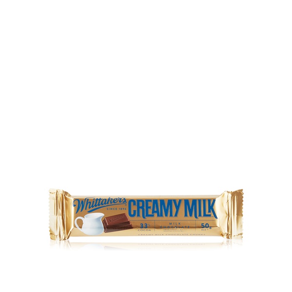 Whittaker's 33% Cocoa Creamy Milk Chocolate 50g