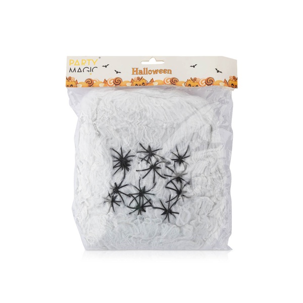 Party Magic Halloween White Spider Web Decoration