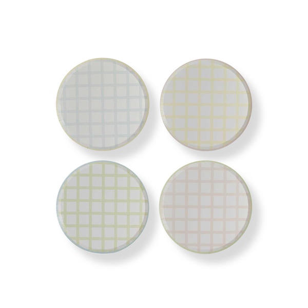 Ginger Ray Easter Gingham Paper Plates x 8