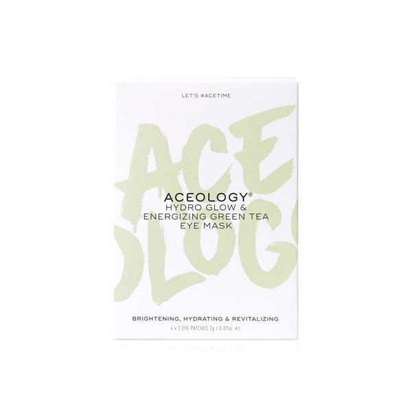 Aceology Hydro Glow & Energizing Green Tea Eye Mask x 4