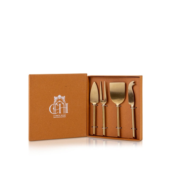 Curate Home Brass Finish Cheese Knives x 4