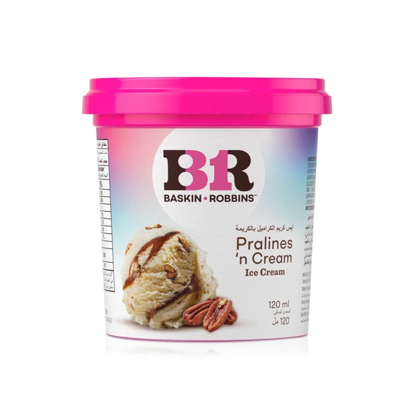 Buy Baskin Robbins Praline Delight  ice cream 120ml in UAE