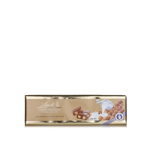 Buy Lindt premium milk chocolate hazelnut 300g in UAE