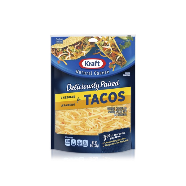Kraft Mexican Shredded Taco Cheese 226g