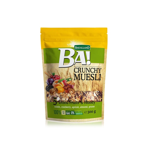 Ba! Crunchy Muesli with 5 Dried Fruits & Honey 300g