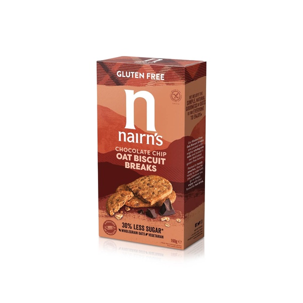 Nairn's Gluten Free Chocolate Chip Oat Biscuits Breaks (160g)