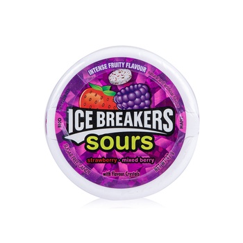 Ice Breakers Sours Strawberry & Mixed Berry 42g