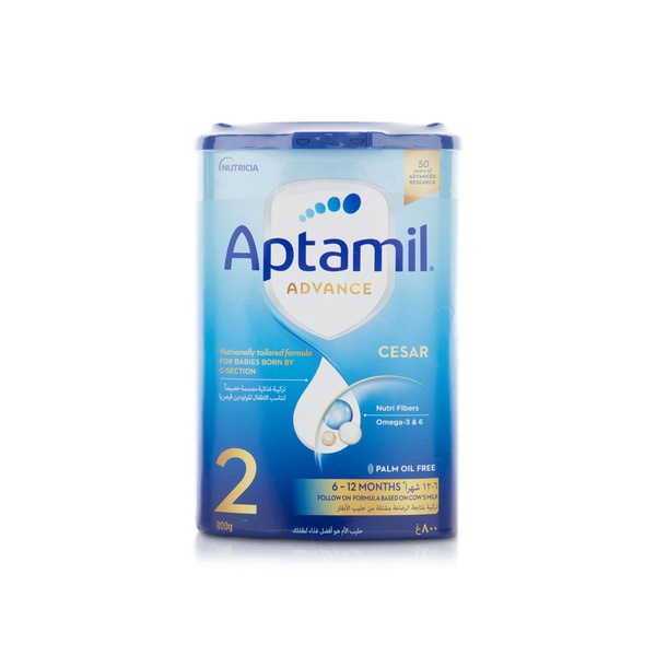 Buy Aptamil advance cesar 2 infant milk formula 6-12 months 800g in UAE