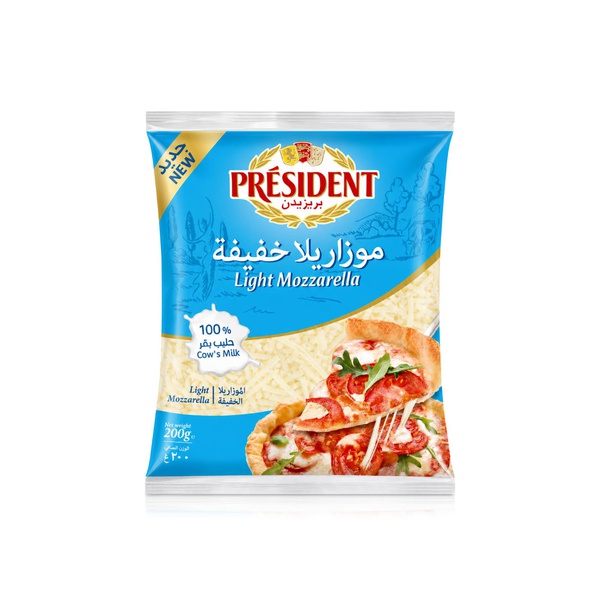 President Shredded Light Mozzarella 400g
