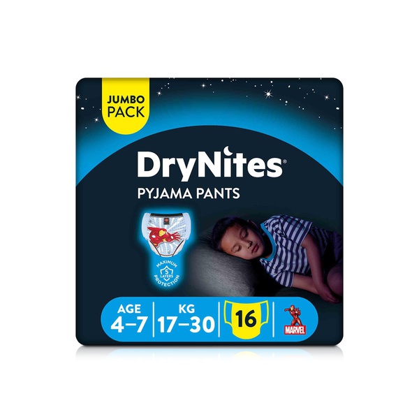 Huggies Drynites Pyjama Pants 4-7 Year Old Boys 16s