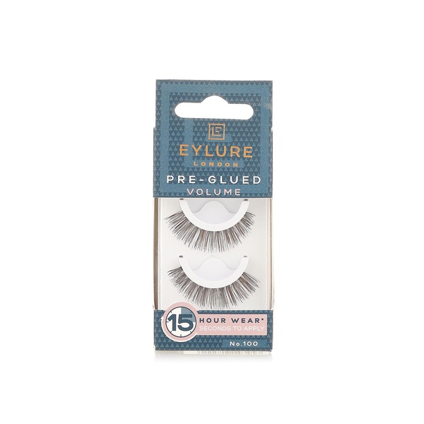 Buy Eylure pre glued lashes volume no.100 in UAE