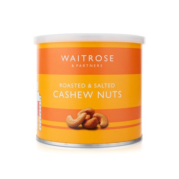 Waitrose Roasted Salted Cashews Can 300g