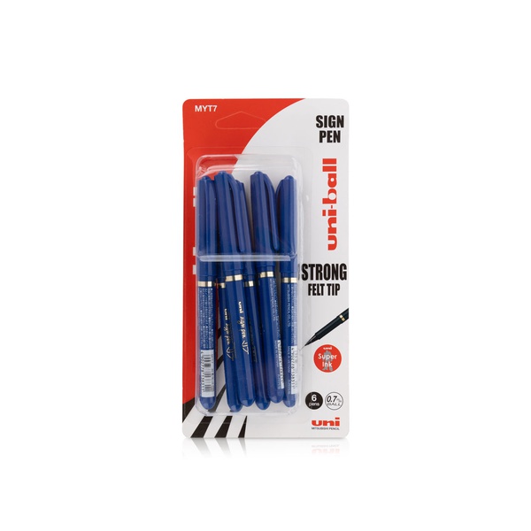 Uni-ball Sign Pen 0.7mm Blue x 6