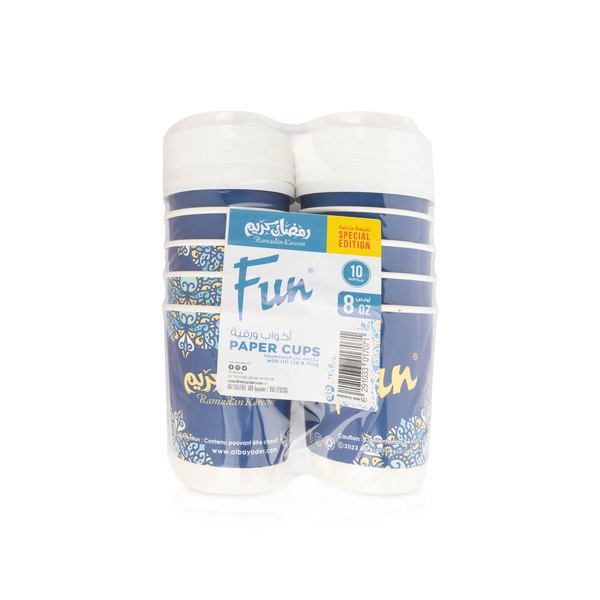 Fun Ramadan Cup With Lid and Plug 8oz x 10