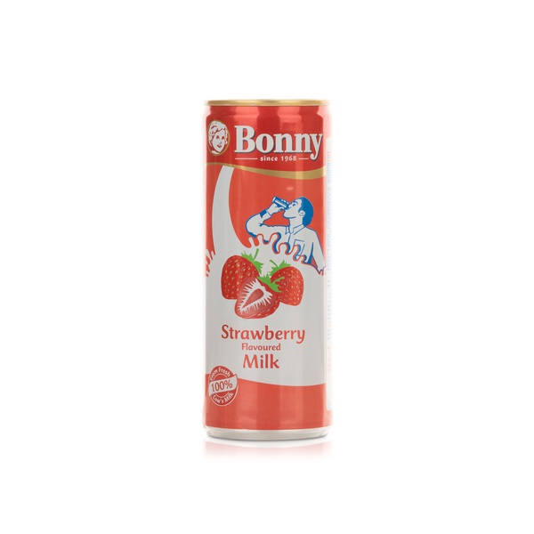 Bonny Strawberry Flavoured Milk Can 250ml