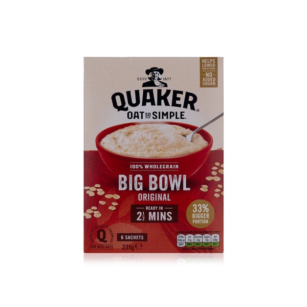 Quaker Oat So Simple Original Big Porridge Bowl 38.5g