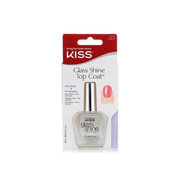 اشتري Kiss glass shine top coat 15ml في الامارات