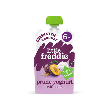 Little Freddie Organic Prune Greek Style Yoghurt with Oats baby food pouch +6m 100g