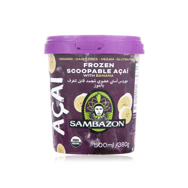 Sambazon Frozen Scoopable Acai Banana 500Ml