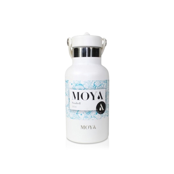 Moya Seashell Insulated and Sustainable Water Bottle White 350ml