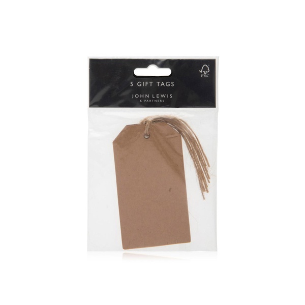 Waitrose Kraft Gift Tags 5s