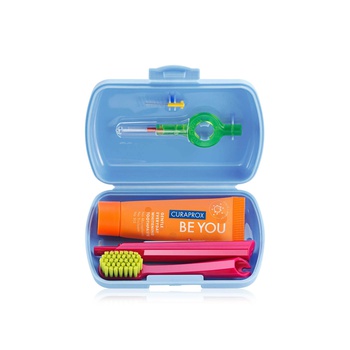 Curaprox Travel Set Dental Kit in Blue