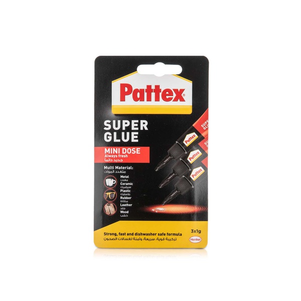 Pattex Super Glue Liquid Mini Dose 3 x 1g
