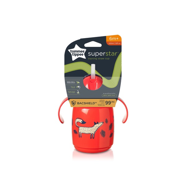 Buy Tommee Tippee superstar training straw cup 6+ months in UAE