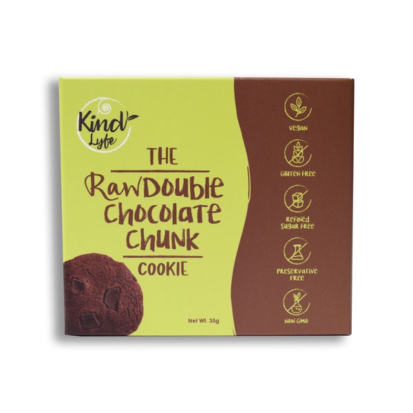 Buy Kind Lyfe double chocolate chunk cookie 35g in UAE