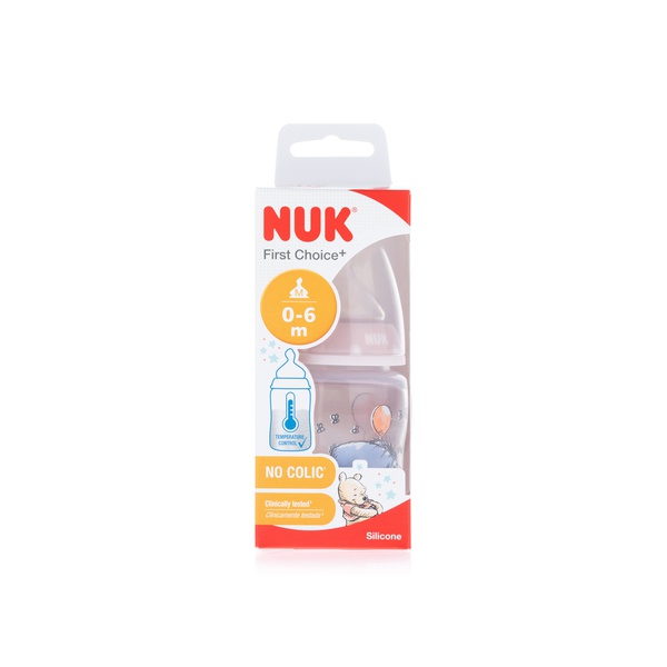 اشتري Nuk first choice+ Disney Winnie the Pooh baby bottle with temperature control 0-6m 300ml في الامارات