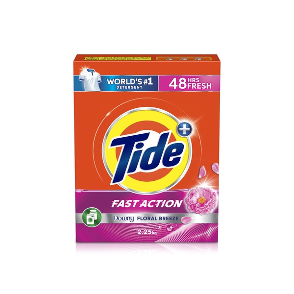 Buy Tide automatic washing powder with Downy floral breeze 2.25kg in UAE