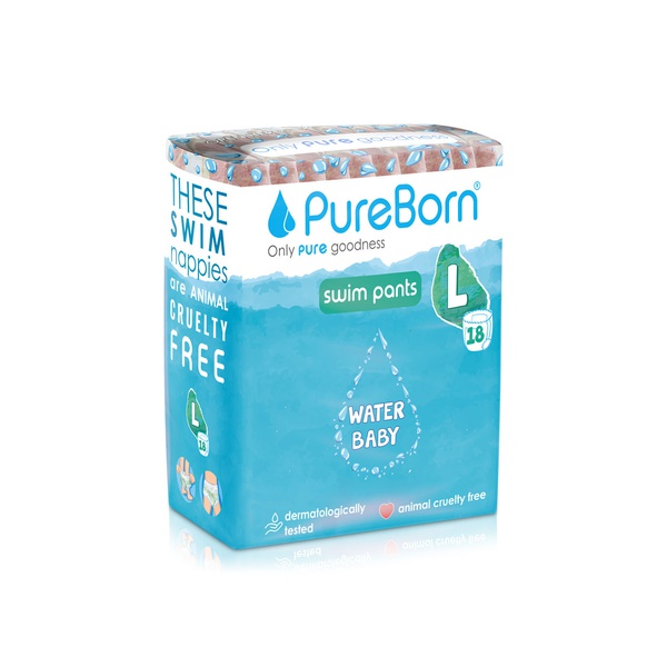 Pureborn Swim Nappies Large 9-14kg x 18