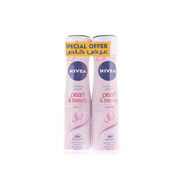 Nivea Pearl & Beauty Antiperspirant 2 x 150ml