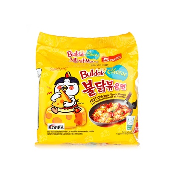 Samyang Buldak Hot Chicken Flavor Ramen Cheese 5 x 140g