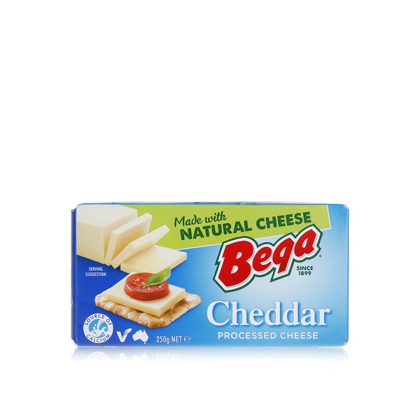 Bega Processed Cheddar Cheese Block 250g - Spinneys UAE