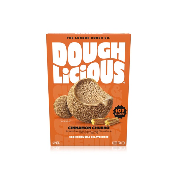 Doughlicious Frozen Cinnamon Churro Cookie Dough & Gelato Bites 204g
